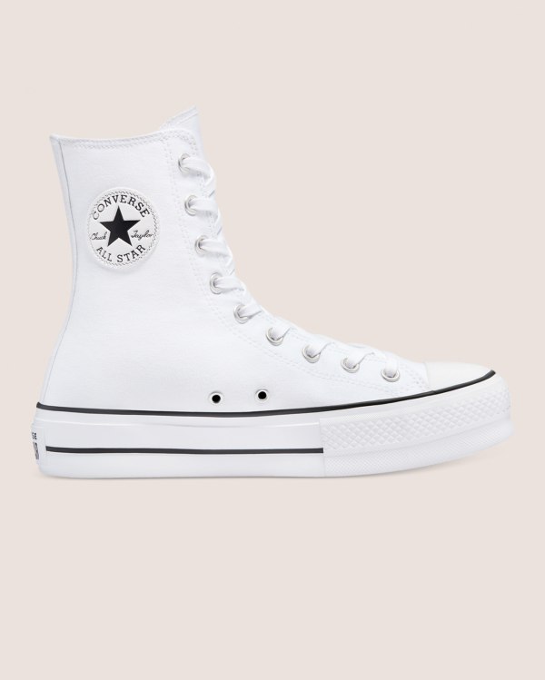 Converse Chuck Taylor All Star Lift X Hvide Sko Danmark - Converse Høje Sneakers Herre - 13746JXDE